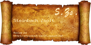 Steinbach Zsolt névjegykártya