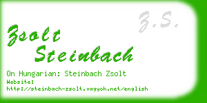 zsolt steinbach business card